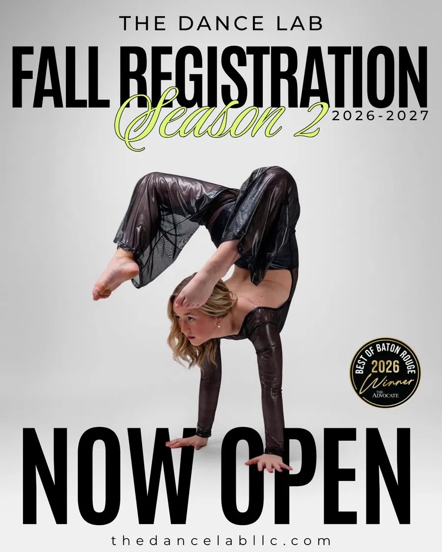 Fall 2026-2027 registration now open at The Dance Lab Baton Rouge